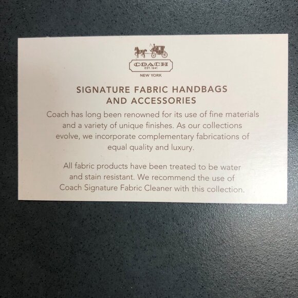 Vintage Coach Bordeaux Signature Print Patent Leather Trim Turn lock Close-New - Picture 7 of 10